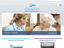 Tablet Screenshot of greenwoodnursing.com